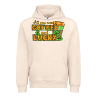 Sandshell All you need is coffee and lucky Urban Hoodie - CowGirlArtShop