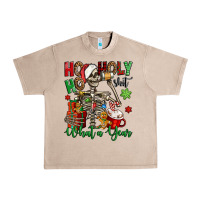 French Oak ho ho holy shit what a year christmas skeleton Urban Heavy Tee - Jasminsmagicworld
