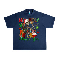 Navy ho ho holy shit what a year christmas skeleton Urban Heavy Tee - Jasminsmagicworld