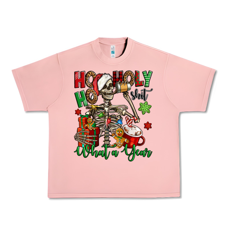 Ho Ho Holy Shit What A Year Christmas Skeleton Urban Heavy Tee by Jasminsmagicworld | Teevron