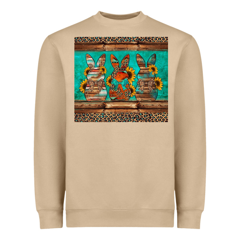 Western Easter Bunnies Heavyweight Sweatshirt by Jasminsmagicworld | Teevron