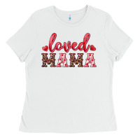 White loved mama Ladies Tee - RanaPortraitStore