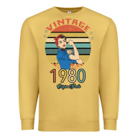 Antique Gold Vintage 1980 Original Parts Women 40th Birthday Premium Sweatshirt - Bettercallsaul