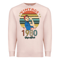 Pale Pink Vintage 1980 Original Parts Women 40th Birthday Premium Sweatshirt - Bettercallsaul