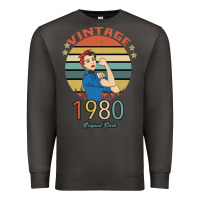 Smoke Vintage 1980 Original Parts Women 40th Birthday Premium Sweatshirt - Bettercallsaul