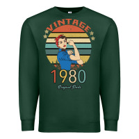 Sports Green Vintage 1980 Original Parts Women 40th Birthday Premium Sweatshirt - Bettercallsaul