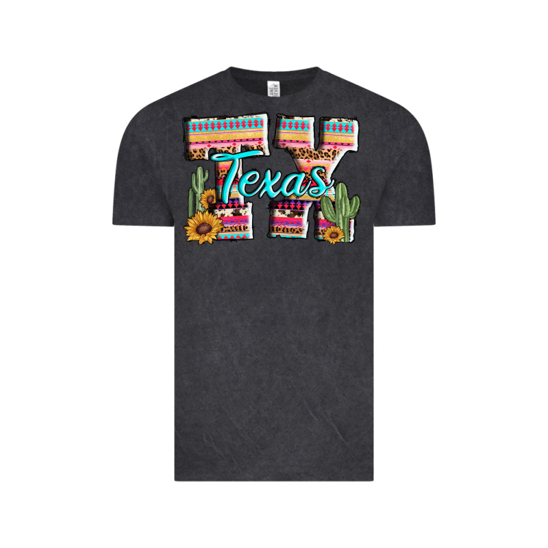 Texas Tx Aztec Cactus Leopard Vintage Tee by AdoDesignShop | Teevron