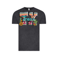 Vintage Black texas tx aztec cactus leopard Vintage Tee - AdoDesignShop