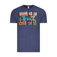 Vintage Denim texas tx aztec cactus leopard Vintage Tee - AdoDesignShop