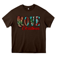 Chocolate Brown christmas love boots Heavy Core Tee - RanaPortraitStore