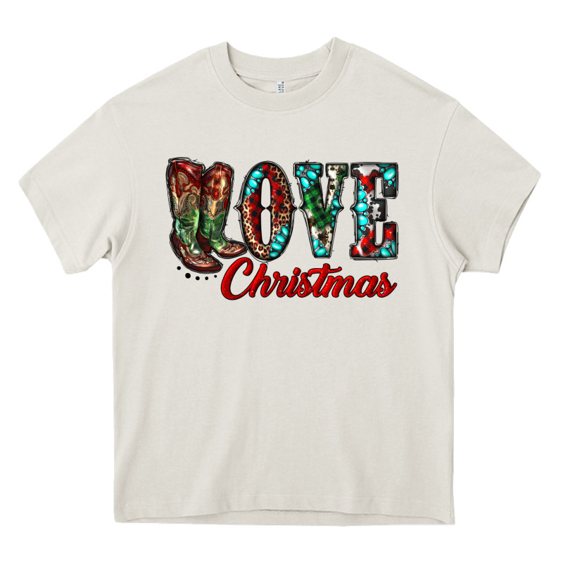 Christmas Love Boots Heavy Core Tee by RanaPortraitStore | Teevron