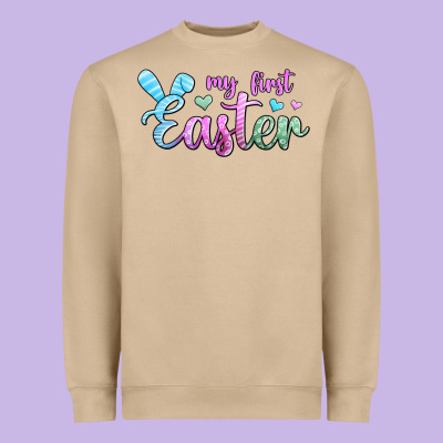 My First Easter Heavyweight Sweatshirt Designed By Jasminsmagicworld