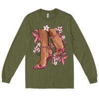 Army Green cancer high heels Long Sleeve Tee - MaliasSmallBusiness