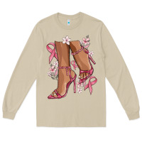 Mushroom cancer high heels Long Sleeve Tee - MaliasSmallBusiness