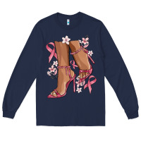 Navy cancer high heels Long Sleeve Tee - MaliasSmallBusiness