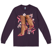 Plum cancer high heels Long Sleeve Tee - MaliasSmallBusiness