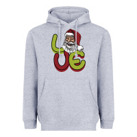 Heather Grey Love Christmas Heavyweight Hoodie - Bettercallsaul