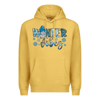 Antique Gold winter vibes gnome Premium Hoodie - JahusDesignShop