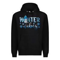 Black winter vibes gnome Premium Hoodie - JahusDesignShop