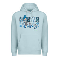 Blue Mist winter vibes gnome Premium Hoodie - JahusDesignShop
