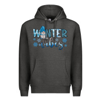 Charcoal Heather winter vibes gnome Premium Hoodie - JahusDesignShop