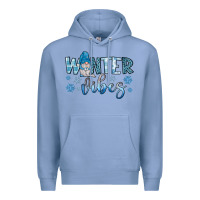 Colony Blue winter vibes gnome Premium Hoodie - JahusDesignShop