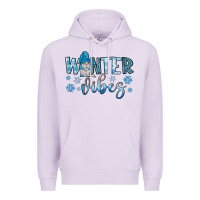 Lilac winter vibes gnome Premium Hoodie - JahusDesignShop