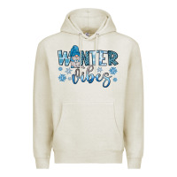 Oatmeal Heather winter vibes gnome Premium Hoodie - JahusDesignShop