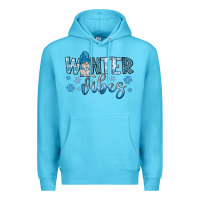 Ocean Blue winter vibes gnome Premium Hoodie - JahusDesignShop