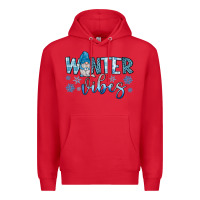 Red winter vibes gnome Premium Hoodie - JahusDesignShop