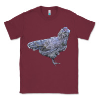 Burgundy Ameraucana Chicken Classic Tee - LillyAllenDesigns
