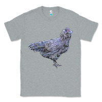 Heather Grey Ameraucana Chicken Classic Tee - LillyAllenDesigns