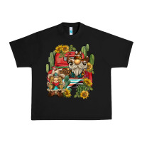 Black western gnome truck cactus sunflower Urban Heavy Tee - BarkalooDesign