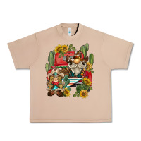 Burro western gnome truck cactus sunflower Urban Heavy Tee - BarkalooDesign