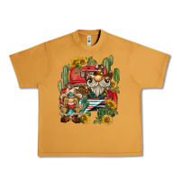 Peanut Butter western gnome truck cactus sunflower Urban Heavy Tee - BarkalooDesign