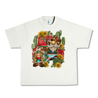 Pistachio western gnome truck cactus sunflower Urban Heavy Tee - BarkalooDesign