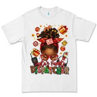 White santa's favorite dispatcher afro messy bun Premium Tee - texasbilliewilder