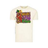 Vintage Arctic mardi gras vibes crawfish mask and fleur de lis Vintage Tee - Artiststas