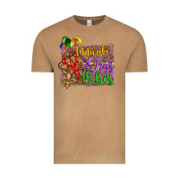 Mardi Gras Vibes Crawfish Mask And Fleur De Lis Vintage Tee | Teevron