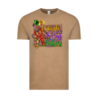 Vintage Coffee mardi gras vibes crawfish mask and fleur de lis Vintage Tee - Artiststas