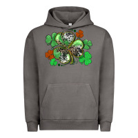 Pigment Tornado St. Patrick's Day shamrock leopard and cowhide Urban Hoodie - CowGirlArtShop