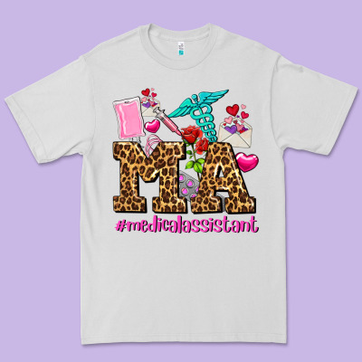 Valentines Day M A Medical Assistant Premium Tee Designed By Adodesignshop
