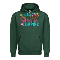Sports Green just a nail boss building her empire bbs Zipper Hoodie - BundleAndBundleShop