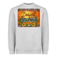 Heather Grey western desert darlin sunset serape leopard sunflowers mousepad Heavyweight Sweatshirt - BarkalooDesign