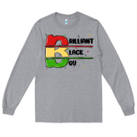 Heather Grey black boy Long Sleeve Tee - MaliasSmallBusiness