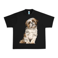 Black Shih Tzu Dog Urban Heavy Tee - LillyAllenDesigns