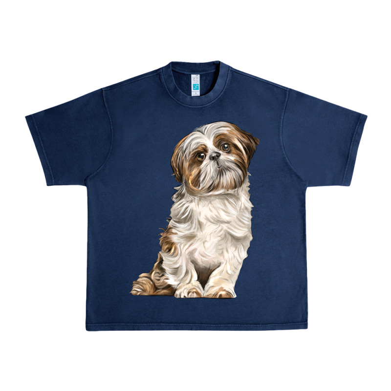 Shih Tzu Dog Urban Heavy Tee by LillyAllenDesigns | Teevron