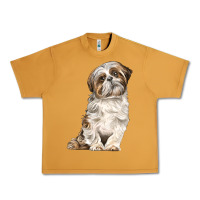 Peanut Butter Shih Tzu Dog Urban Heavy Tee - LillyAllenDesigns