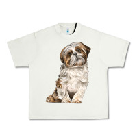 Pistachio Shih Tzu Dog Urban Heavy Tee - LillyAllenDesigns