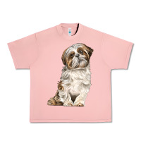 Salmon Shih Tzu Dog Urban Heavy Tee - LillyAllenDesigns